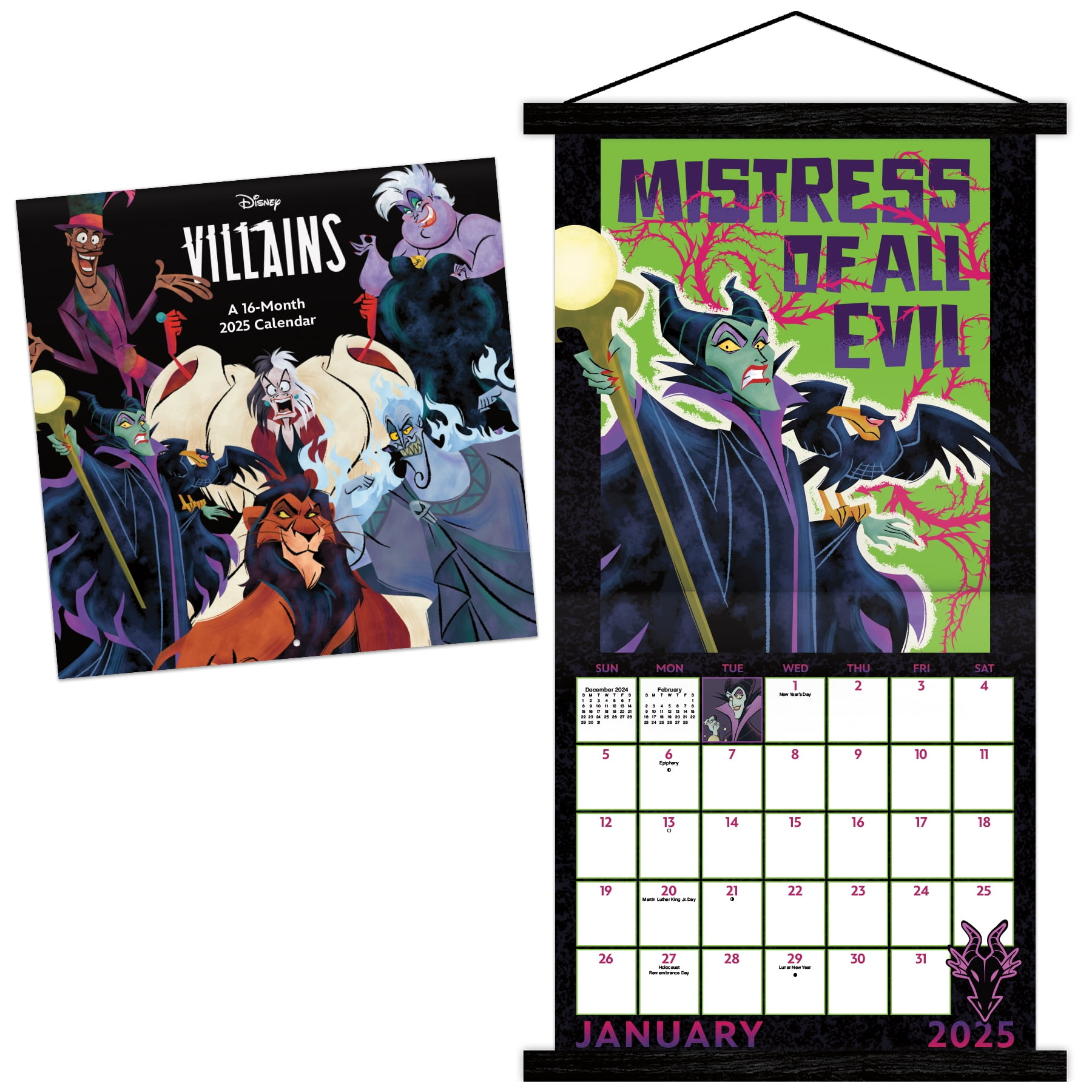 Trends International 2025 Disney Villains Wall Calendar - Walmart with regard to Disney Villains 2025 Calendar Printable