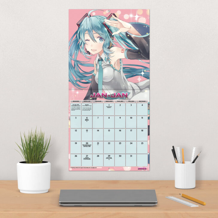 Hatsune Miku 2025 Calendar  Printable