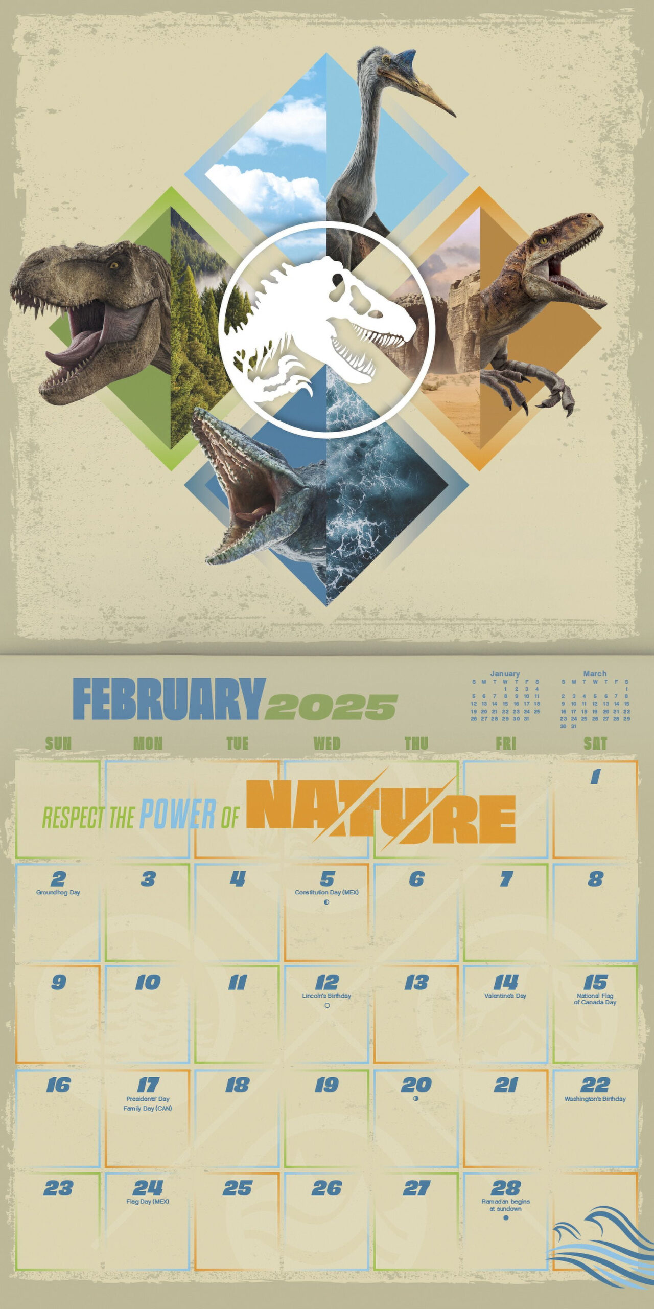 Trends International 2025 Jurassic World Wall Calendar &amp;amp; Magnetic Frame with regard to Jurassic World 2025 Calendar Printable