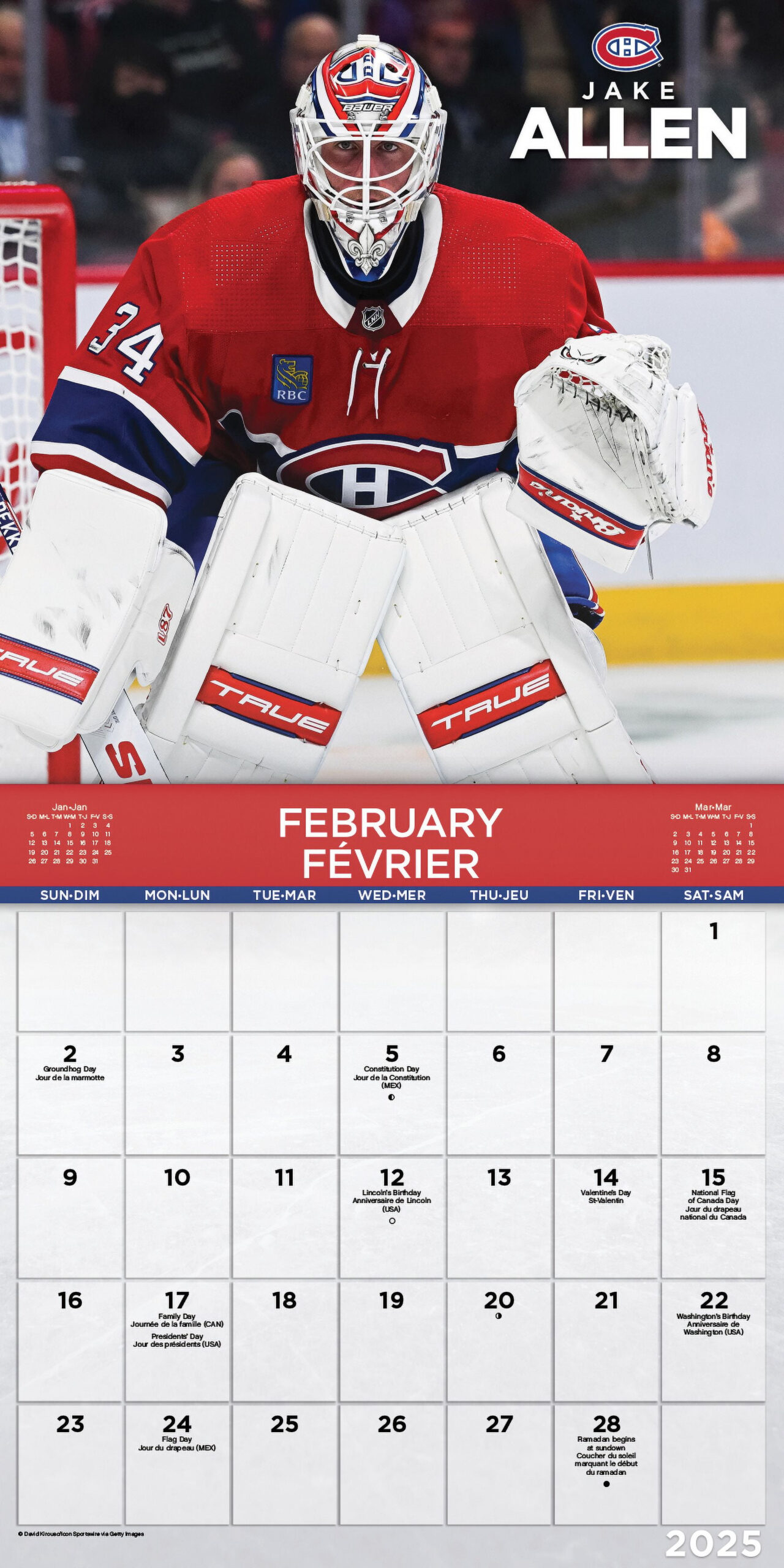 Trends International 2025 Nhl Montreal Canadiens Wall Calendar inside NHL Montreal Canadiens 2025 Calendar Printable