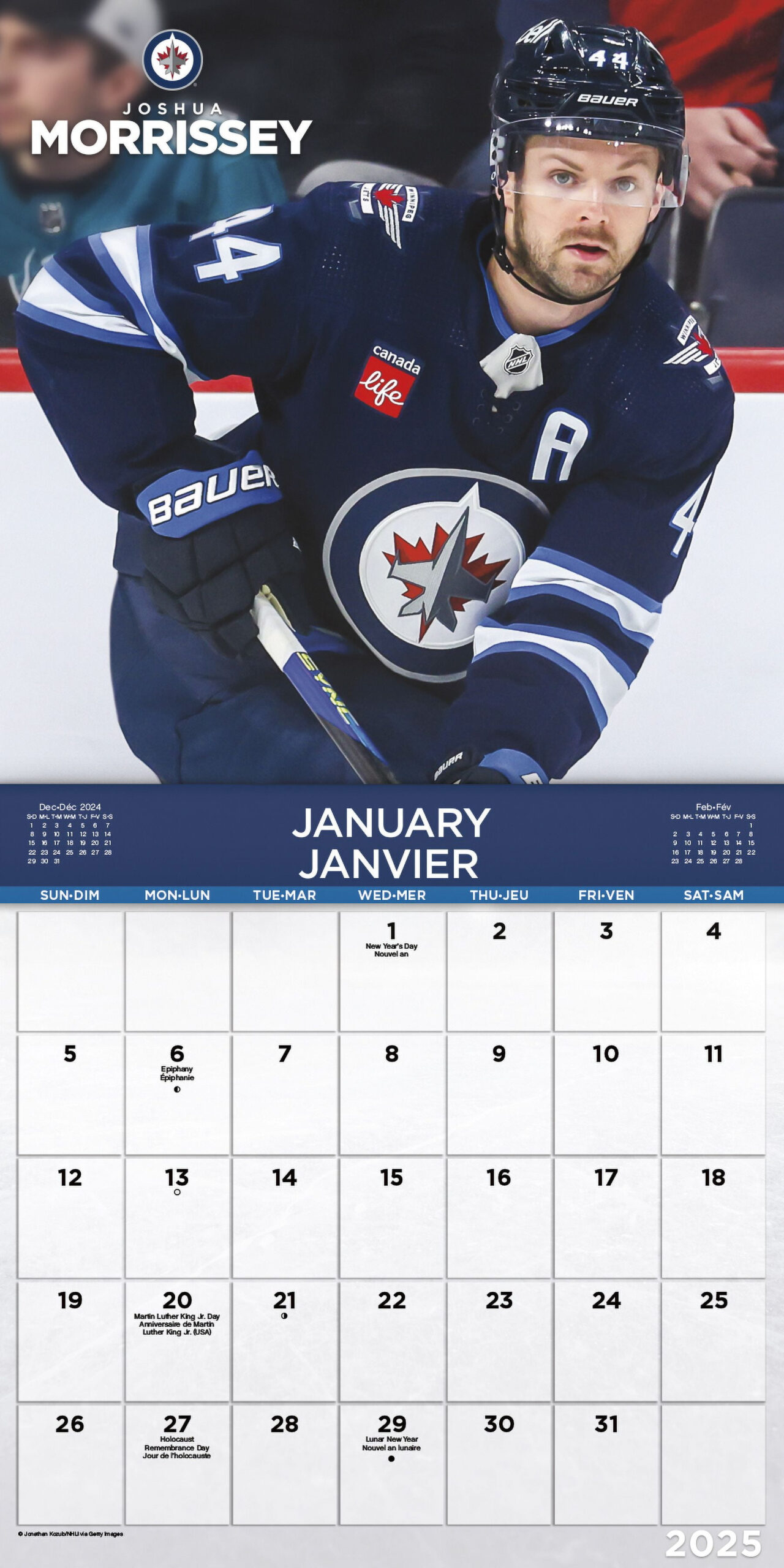 Trends International 2025 Nhl Winnipeg Jets Wall Calendar for Nhl Winnipeg Jets 2025 Calendar Printable