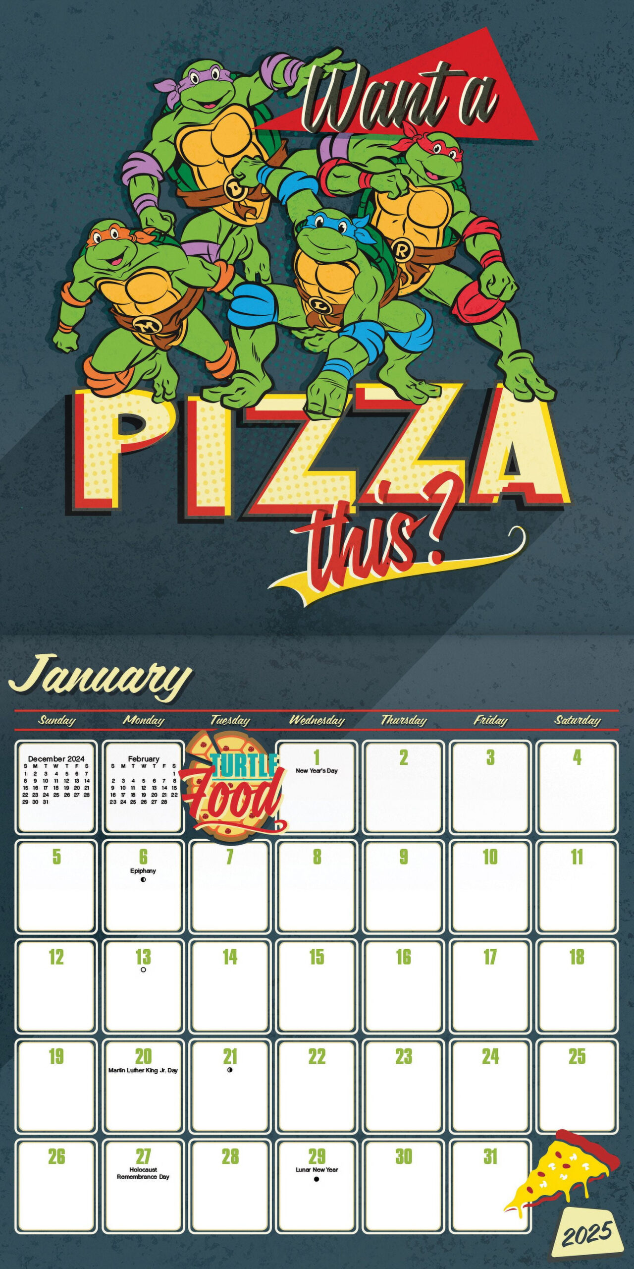 Trends International 2025 Nickelodeon Teenage Mutant Ninja Turtles: Mutant Mayhem Wall Calendar within Teenage Mutant Ninja Turtles Comics 2025 Calendar Printable