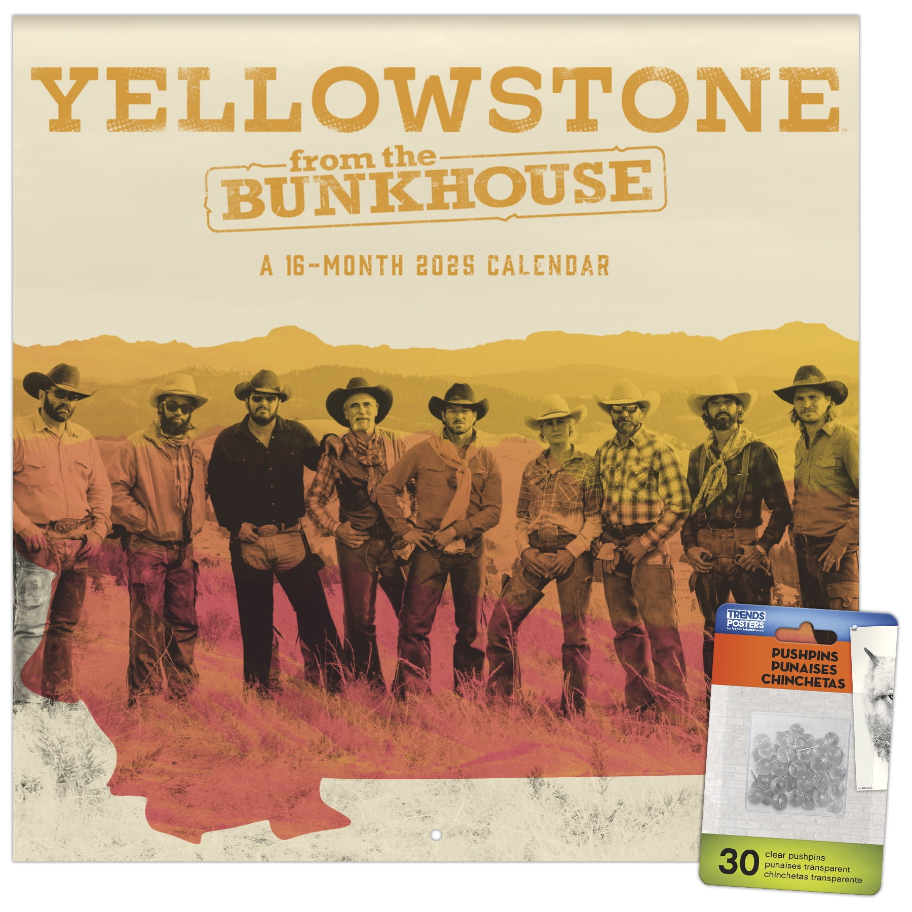 Trends International 2025 Yellowstone: From The Bunkhouse Wall intended for Yellowstone Tv 2025 Calendar Printable