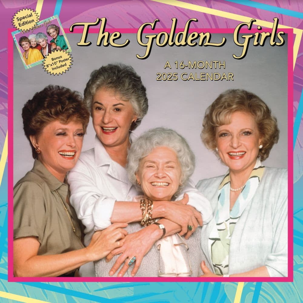 Trends International, Golden Girls Exclusive With Bonus Print 2025 Wall Calendar intended for Golden Girls Exclusive With Bonus Print 2025 Calendar Printable