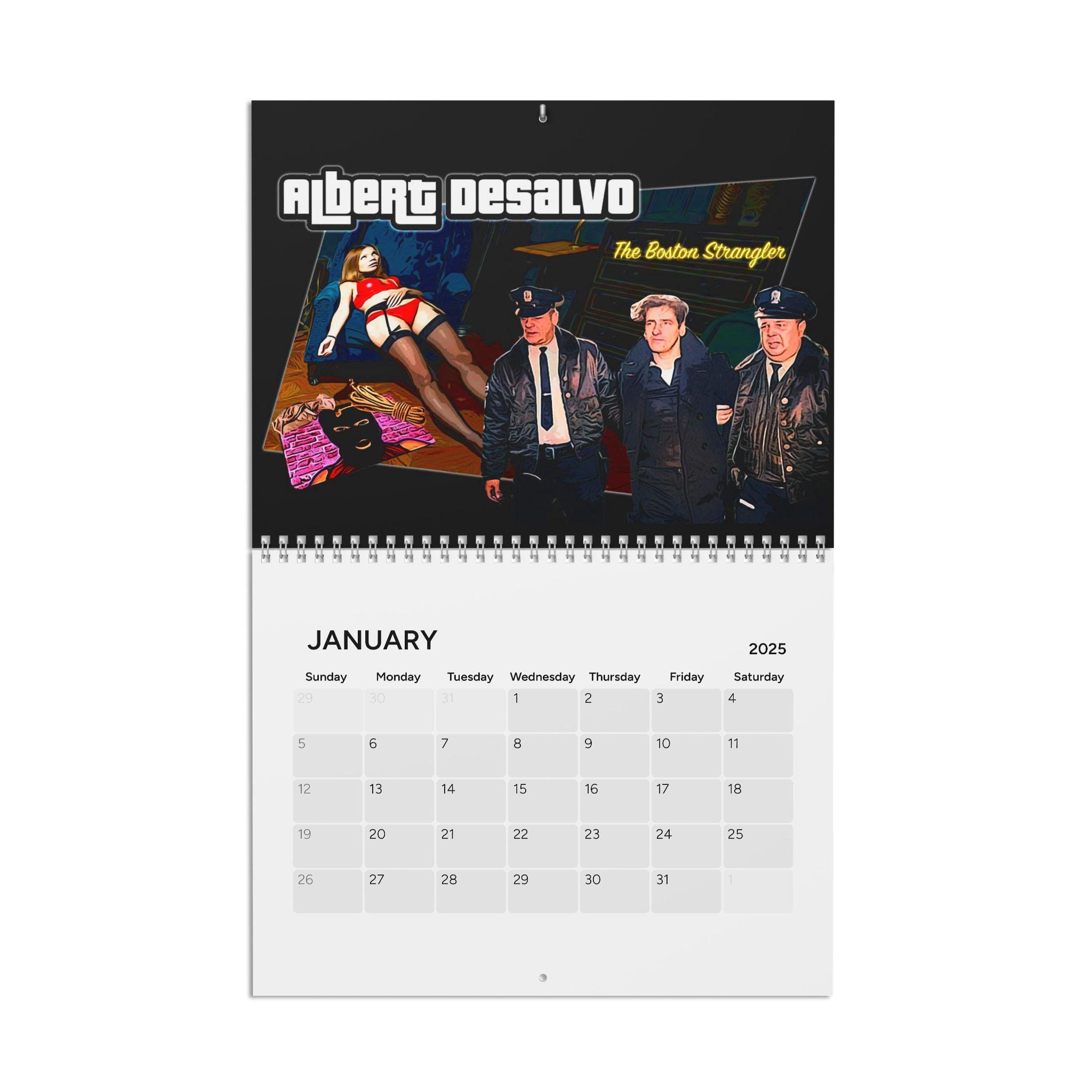 True Crime Calendar - Etsy with True Crime 2025 Calendar Printable