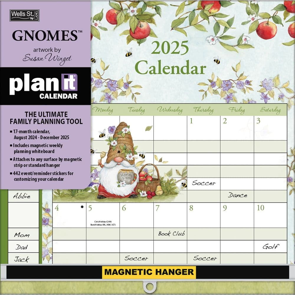 Turner Licensing, Gnomes Plan It 2025 Planner - Walmart Business within Turner 2025 Calendar Printable