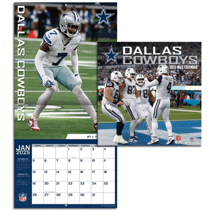 NFL Dak Prescott 2025 Calendar Printable