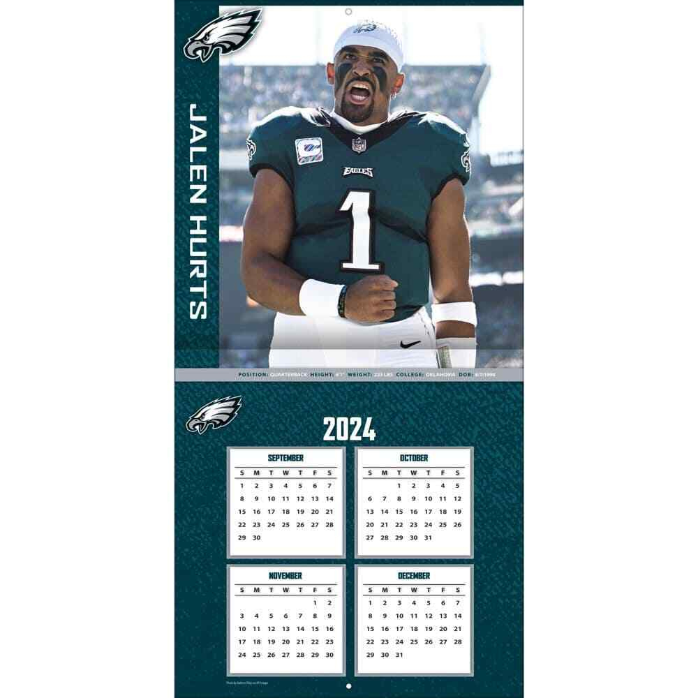 Turner Licensing, Nfl Jalen Hurts 2025 Wall Calendar regarding NFL Jalen Hurts 2025 Calendar Printable