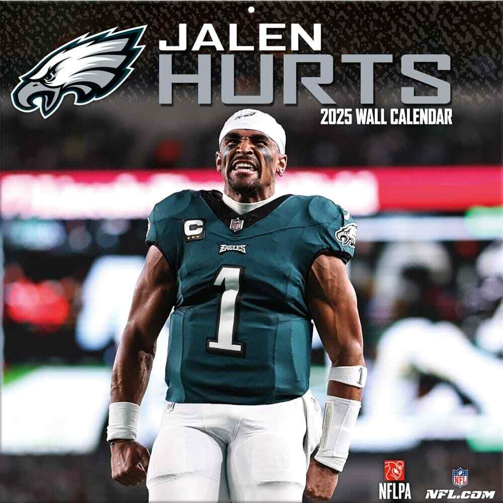 Turner Licensing, Nfl Jalen Hurts 2025 Wall Calendar within Nfl Jalen Hurts 2025 Calendar Printable
