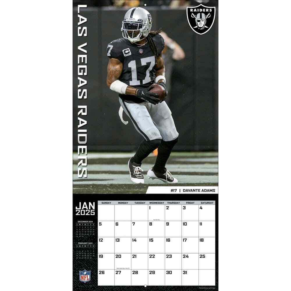 Turner Licensing, Nfl Las Vegas Raiders 2025 Wall Calendar | Ebay inside Nfl Las Vegas Raiders 2025 Calendar Printable
