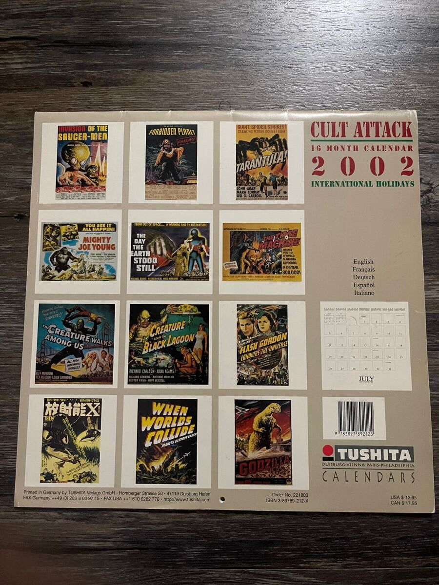 Tushita Cult Attack 2002 Calendar | Ebay in Cult Attack 2025 Calendar Printable