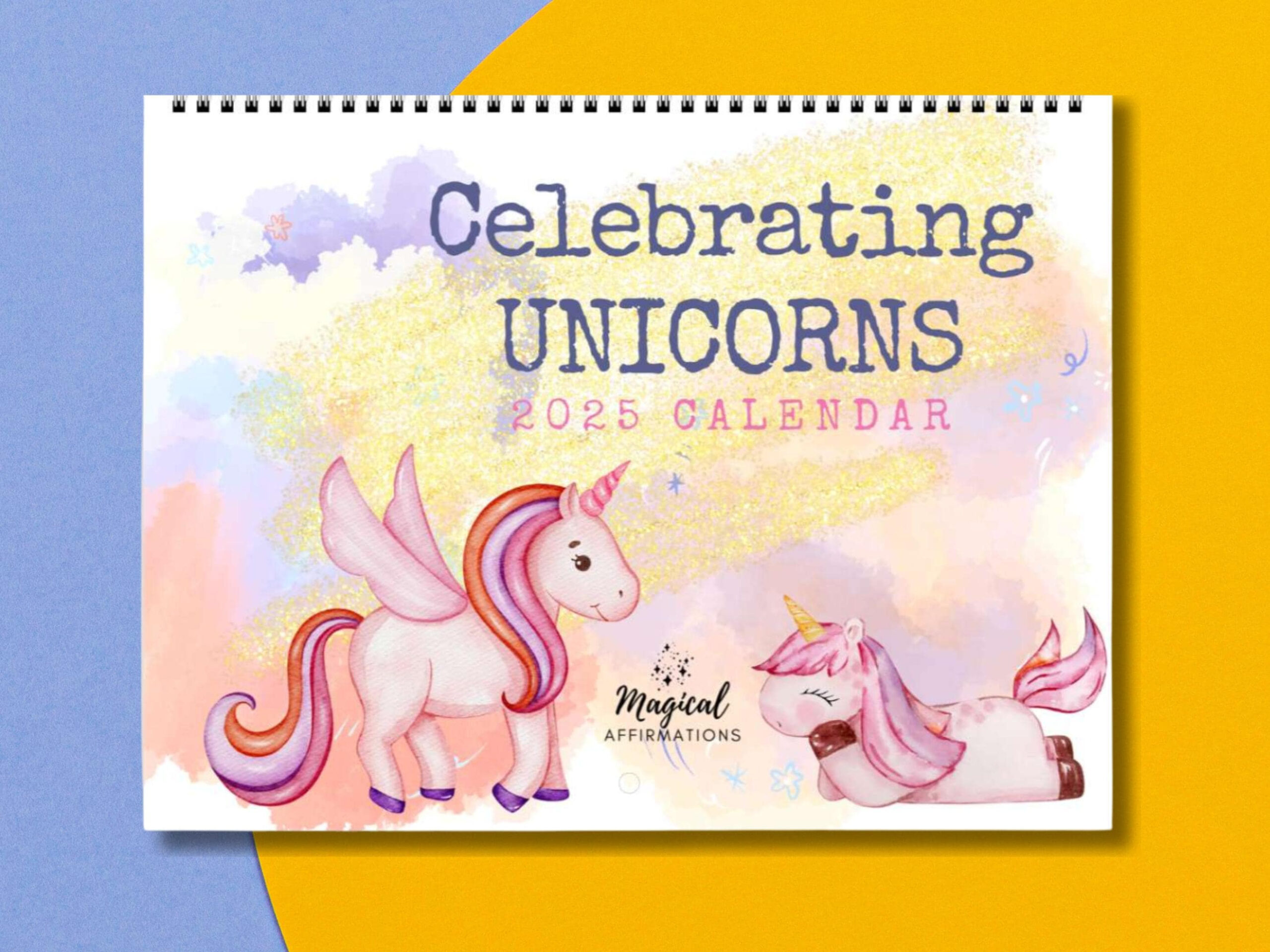Unicorn Calendars - Etsy in Unicorns Burrier 2025 Calendar Printable