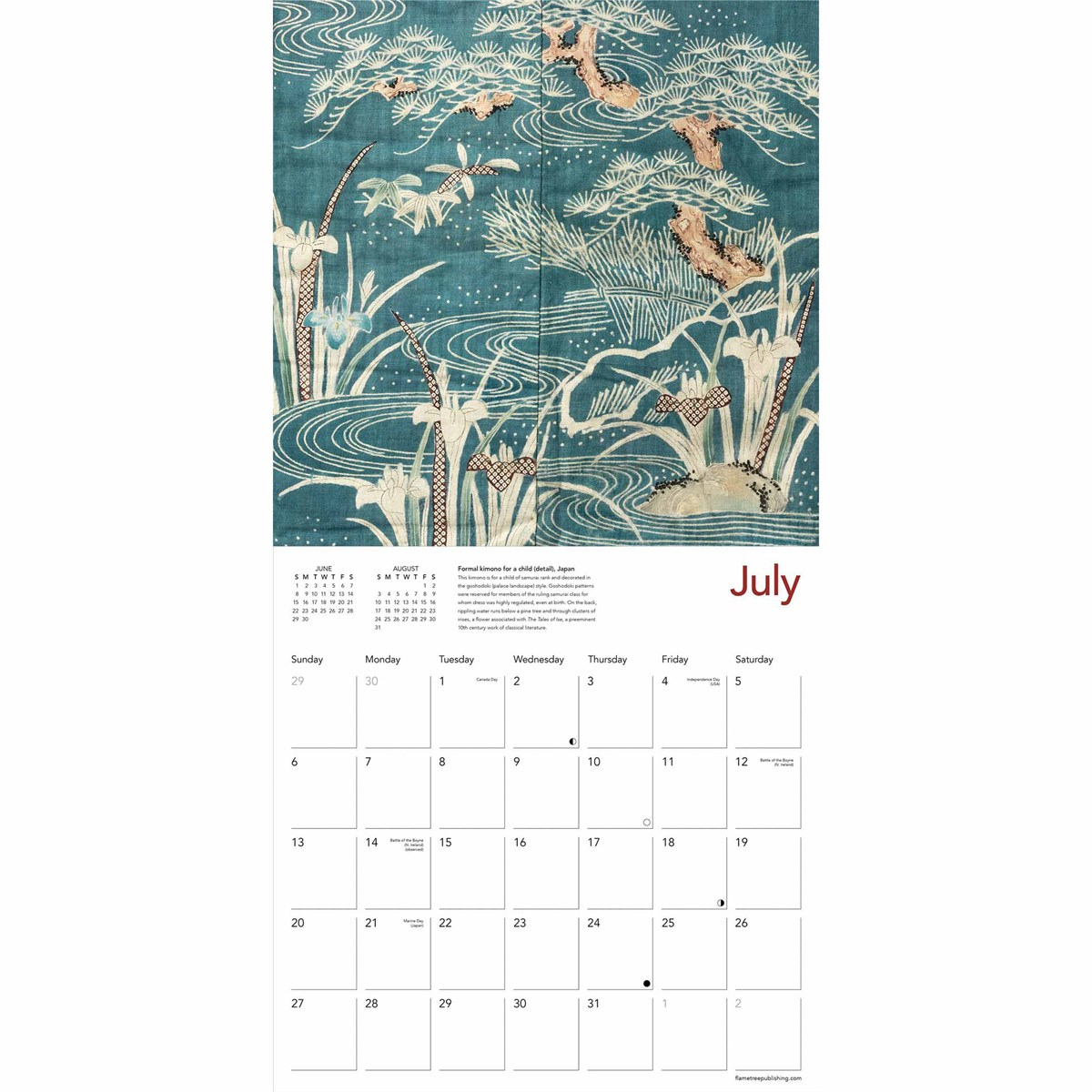 V&amp;amp;A, Kimono Textiles Calendar 2025 throughout Victoria and Albert Museum Women in Arts 2025 Calendar Printable