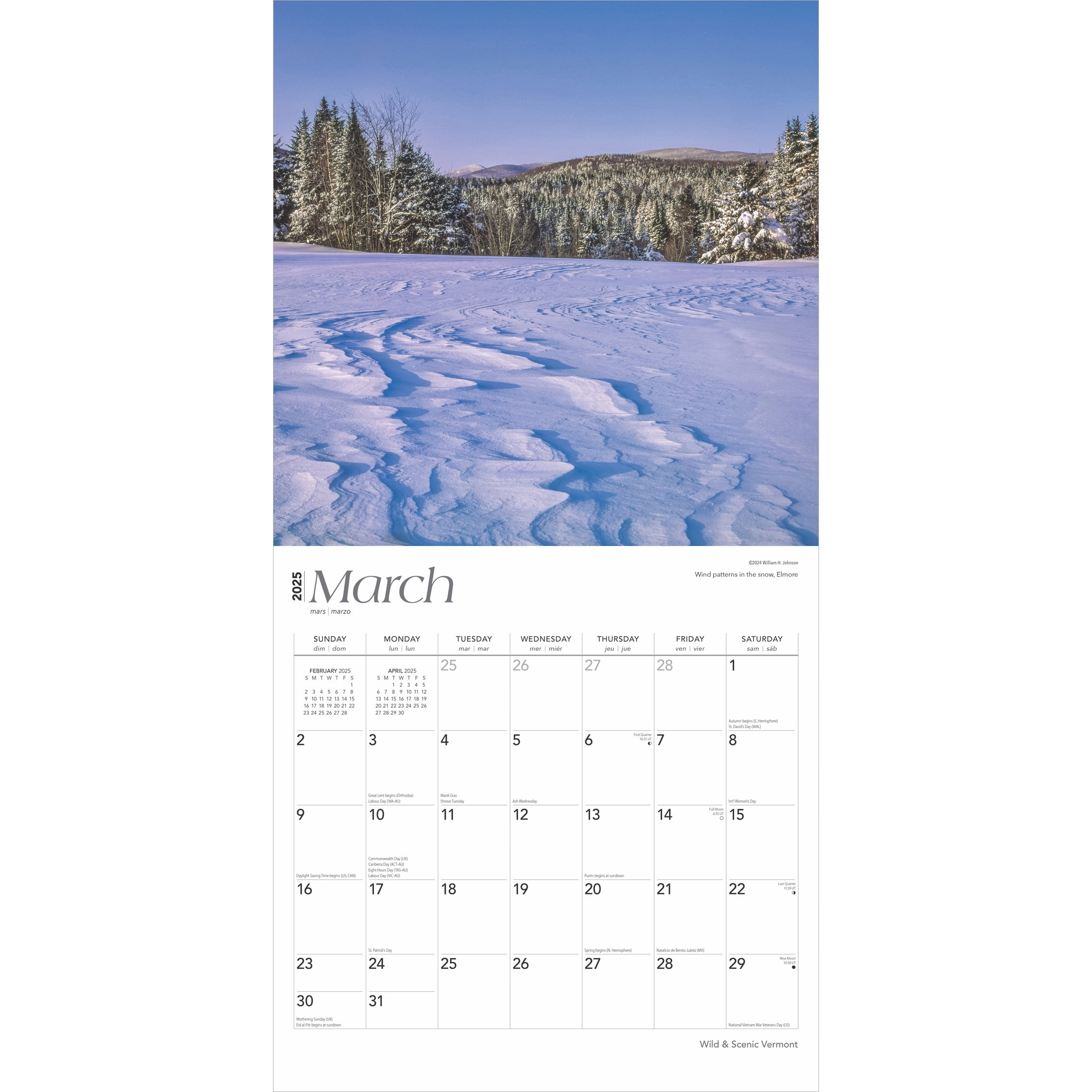 Vermont Wild &amp;amp; Scenic | 2025 12X24&amp;quot; (Hanging) Wall Calendar | Browntrout pertaining to Vermont Wild And Scenic 2025 Calendar Printable