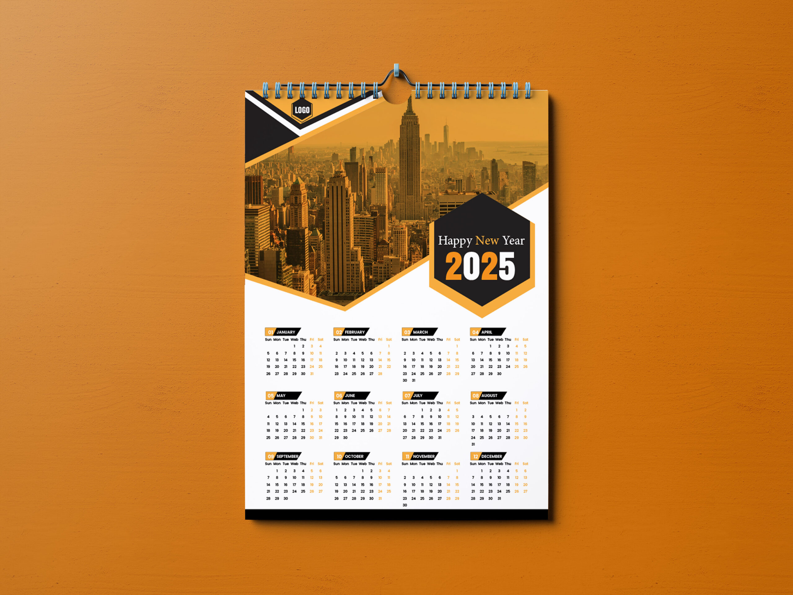 Wall Calendar Design 2025Graphic Aerial On Dribbble in City Skylines 2025 Calendar Printable