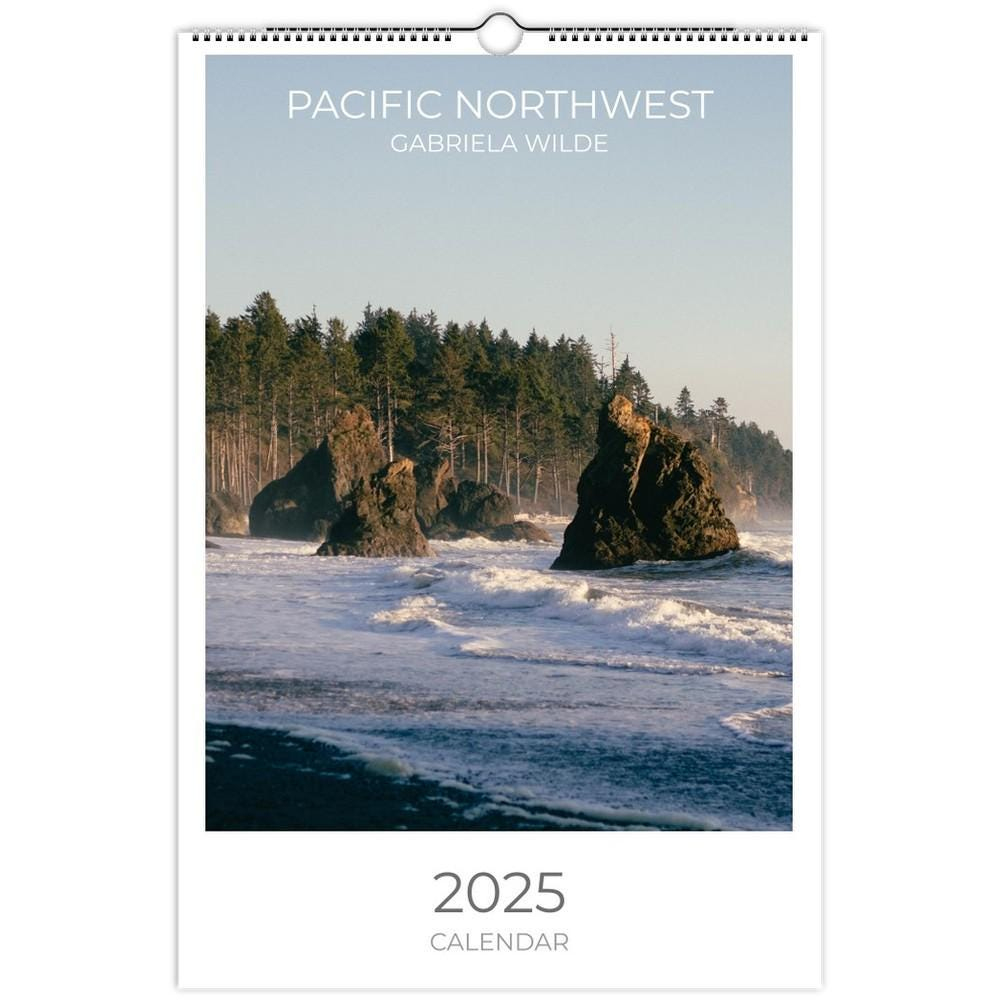 Wall Calendar Pacific Northwest - Etsy Canada pertaining to Pacific Northwest Travel and Events 2025 Calendar Printable