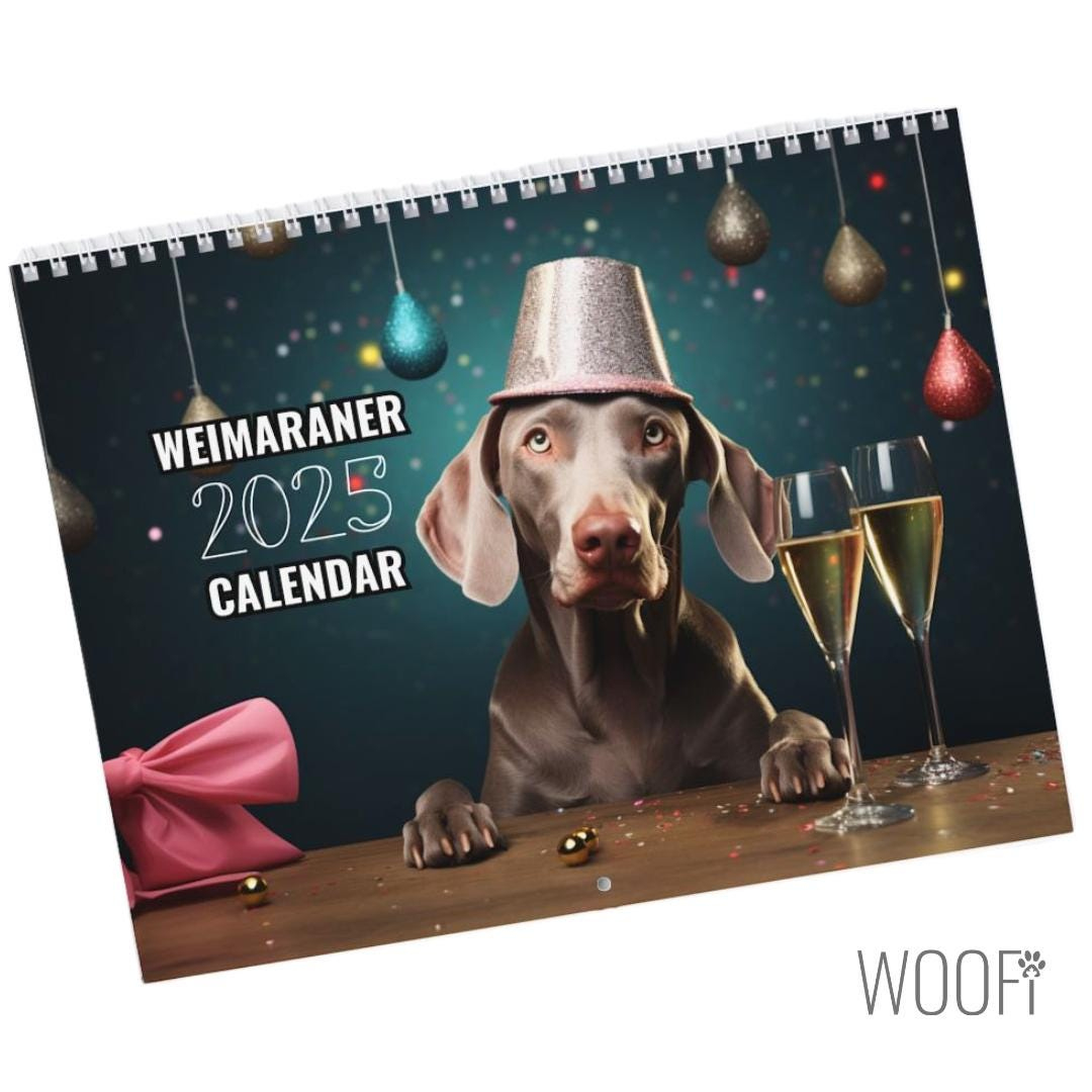 Weimaraner Calendar 2025, Weimaraner Wall Calendar Gift, 12 Month with regard to Just Weimaraners 2025 Calendar Printable