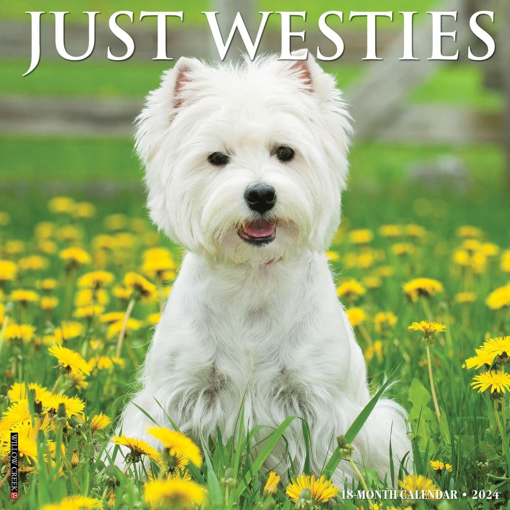 West Highland Terrier throughout Just Westies 2025 Calendar Printable