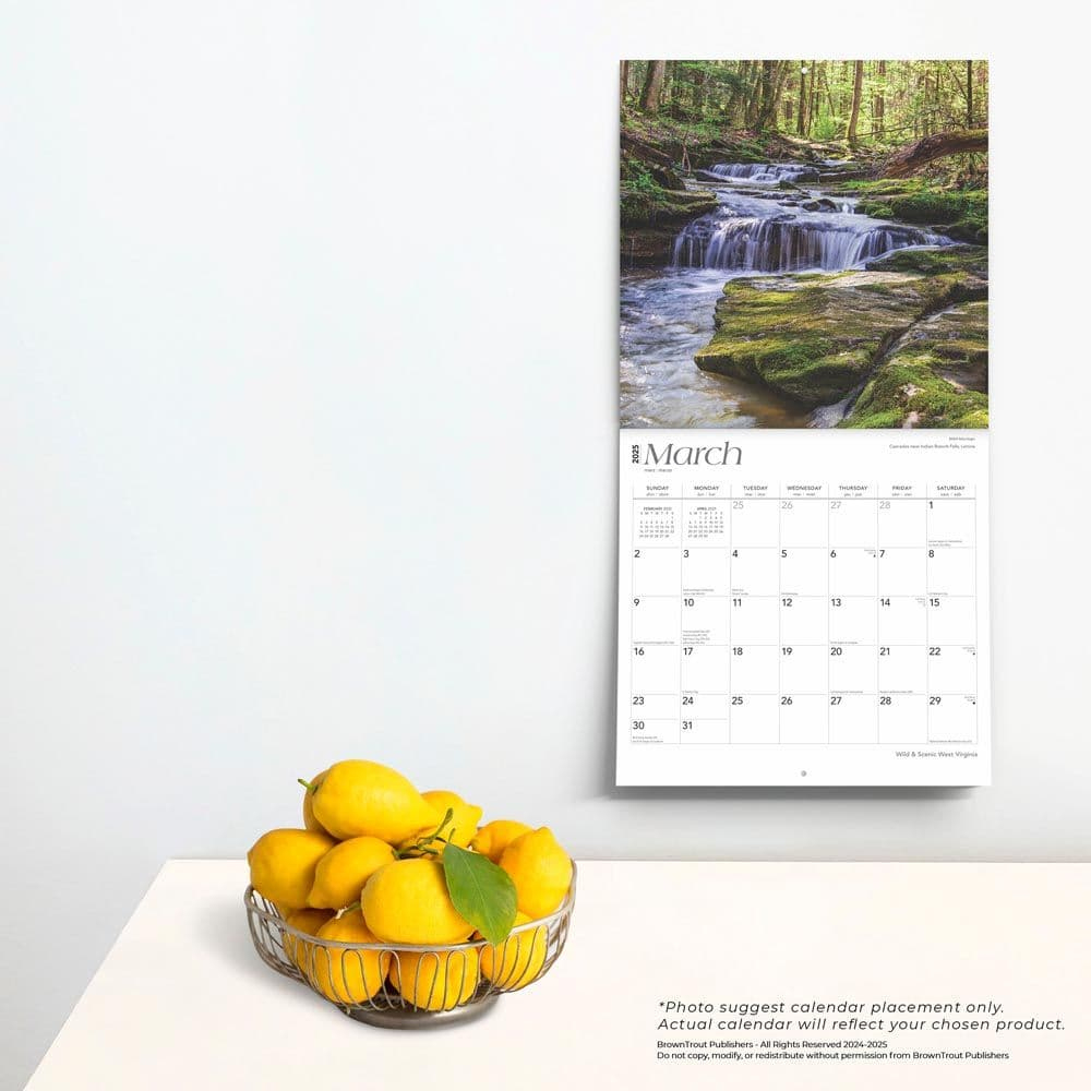 West Virginia Wild And Scenic 2025 Wall Calendar - Calendars in West Virginia Wild And Scenic 2025 Calendar Printable