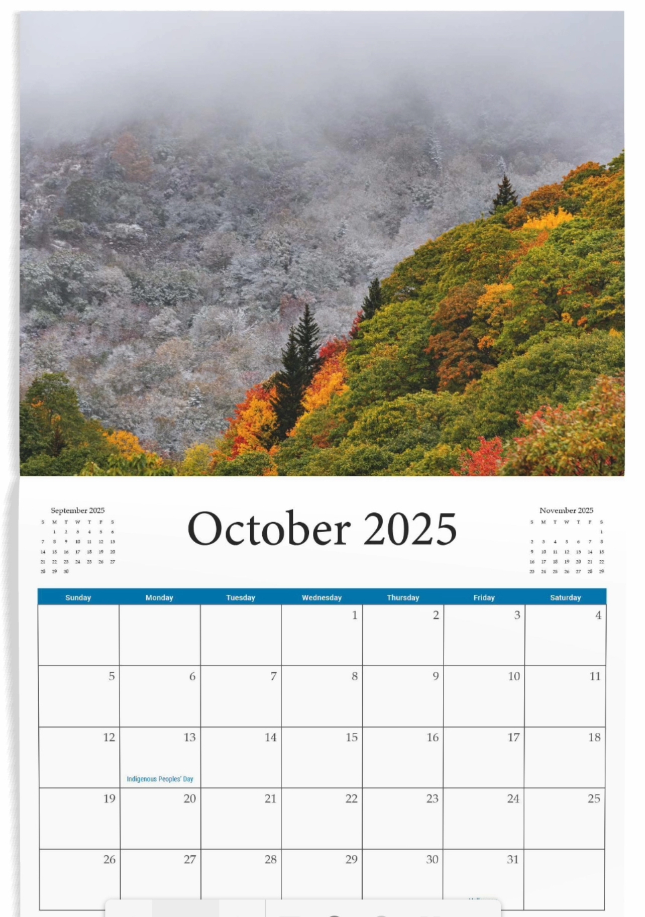 Western North Carolina Landscapes 2025James Reynolds regarding North Carolina Nature 2025 Calendar Printable