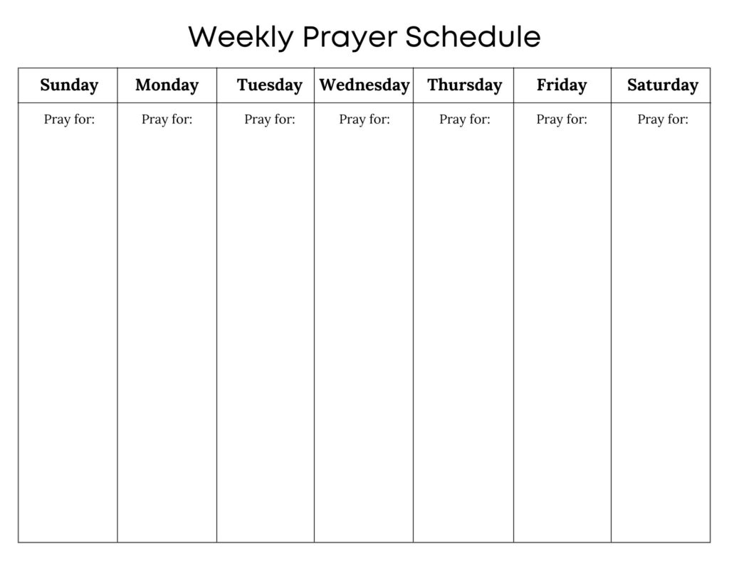 What To Pray - Printable Monthly Prayer Calendars inside Prayer For Every Day 2025 Calendar Printable