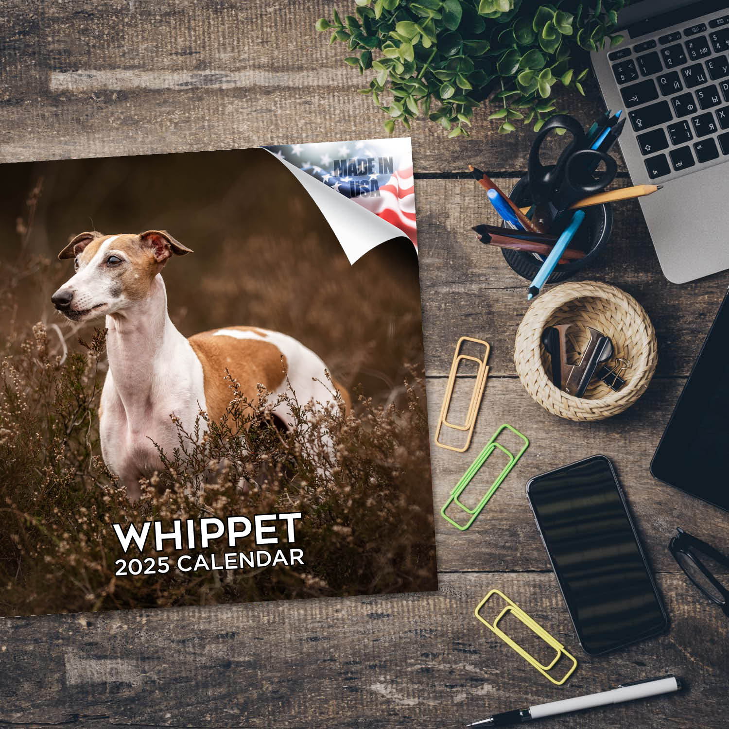 Whippet Dog Breed Calendar 2025 Full Size 12X24 Made In Usa | Ebay intended for Whippets 2025 Calendar Printable