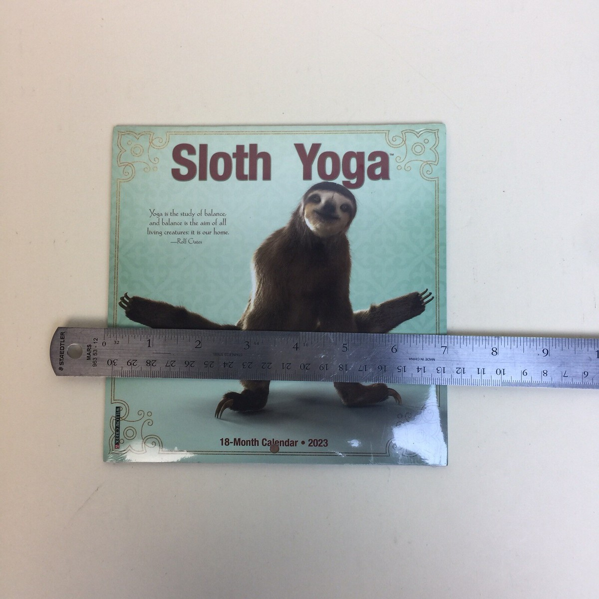 Willow Creek Sloth Yoga 2023 7&amp;quot; X 7&amp;quot; Mini Wall Calendar | Ebay with Yoga Sloths 2025 Calendar Printable