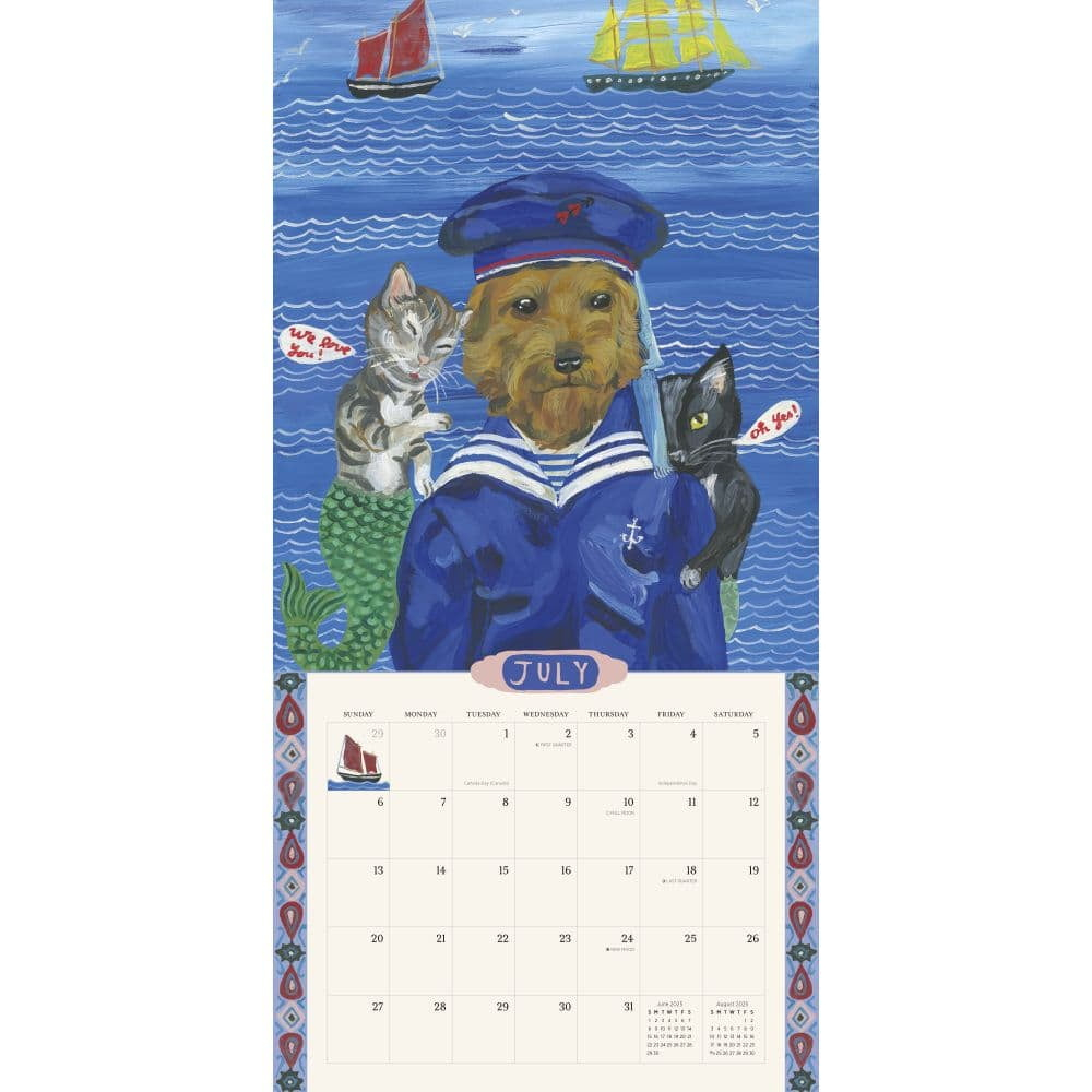 World Of Nathalie Lété Wall Calendar 2025: My Best Friends, (Paperback) regarding World Of Nathalie Lete 2025 Calendar Printable