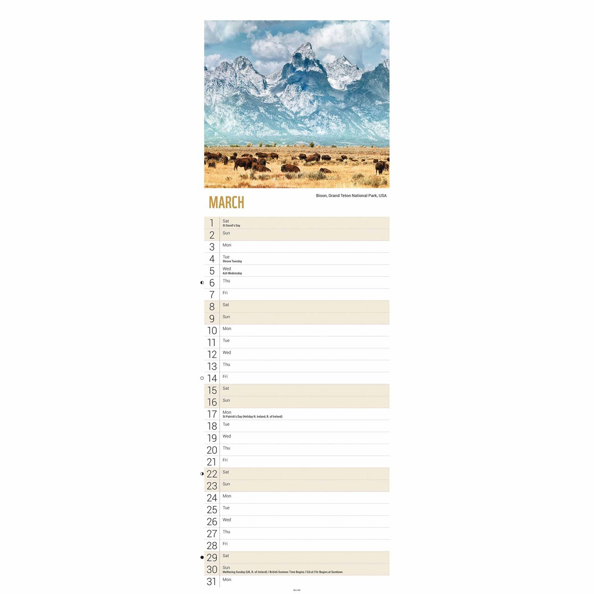 Wwf, Beautiful World Slim Calendar 2025 intended for Beautiful Places Wwf 2025 Calendar Printable