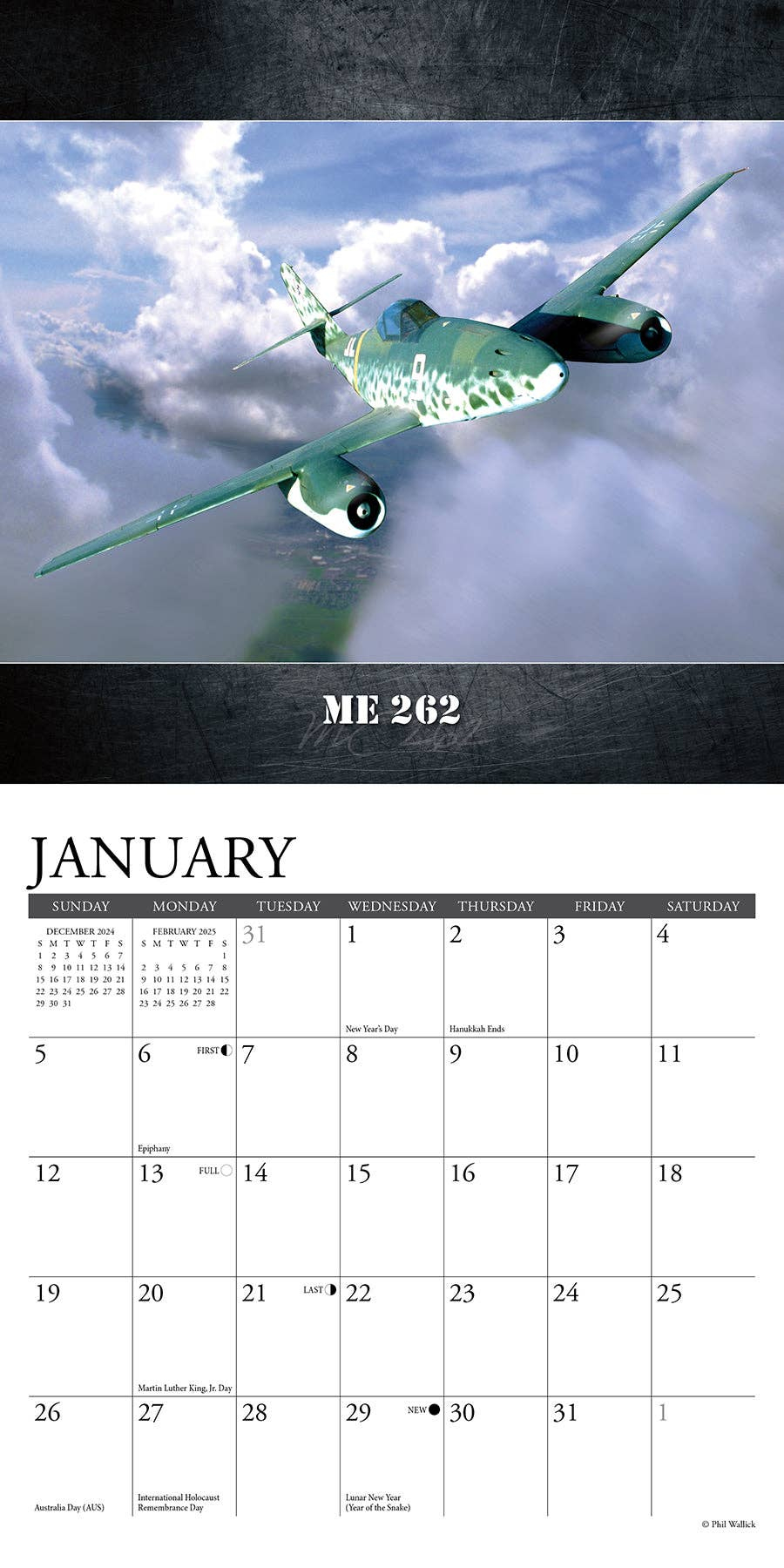 Wwii Military Aircraft 2025 Mini Wall Calendar throughout Wwii Military Aircraft 2025 Calendar Printable