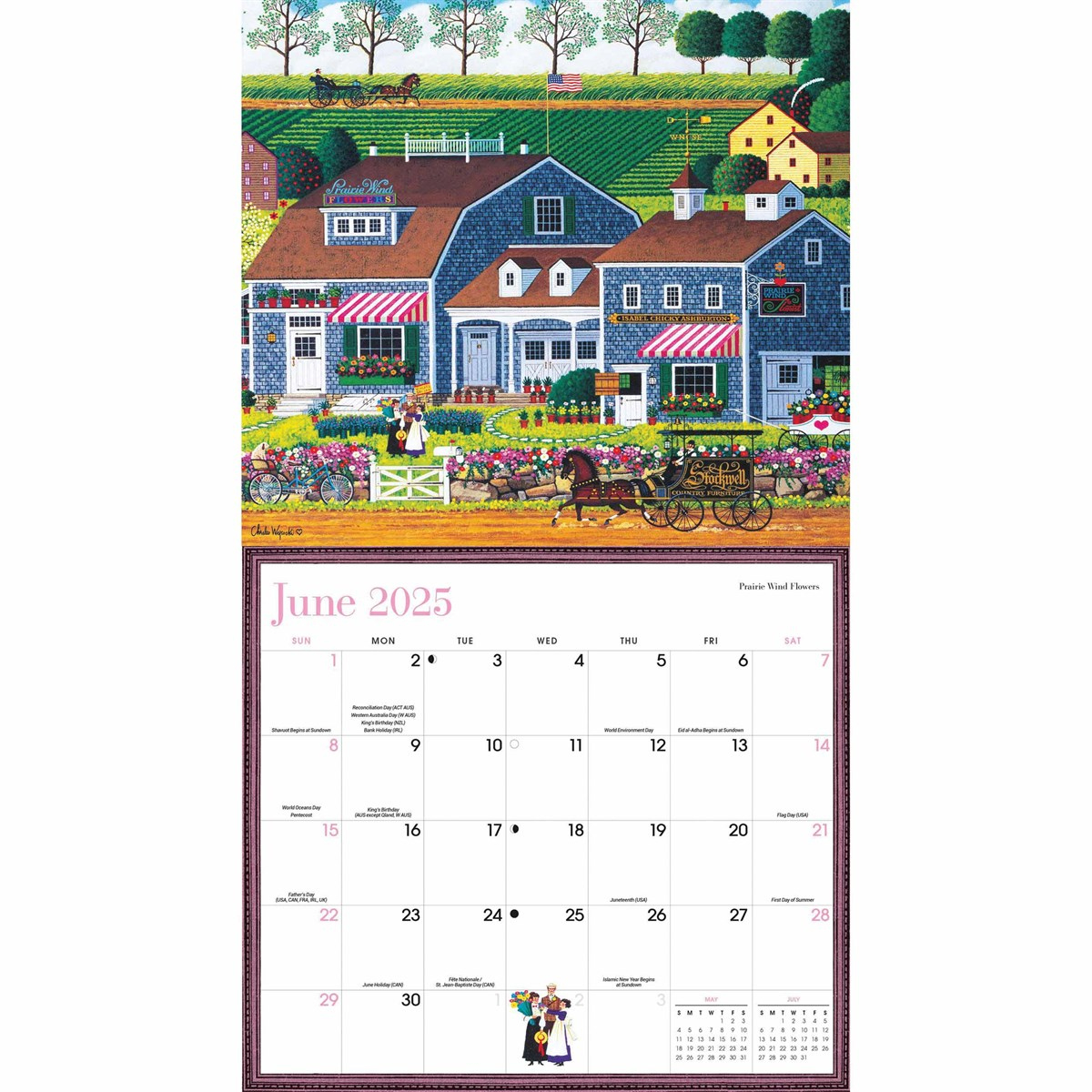 Wysocki American Deluxe Calendar 2025 within Wysocki Americana 2025 Calendar Printable