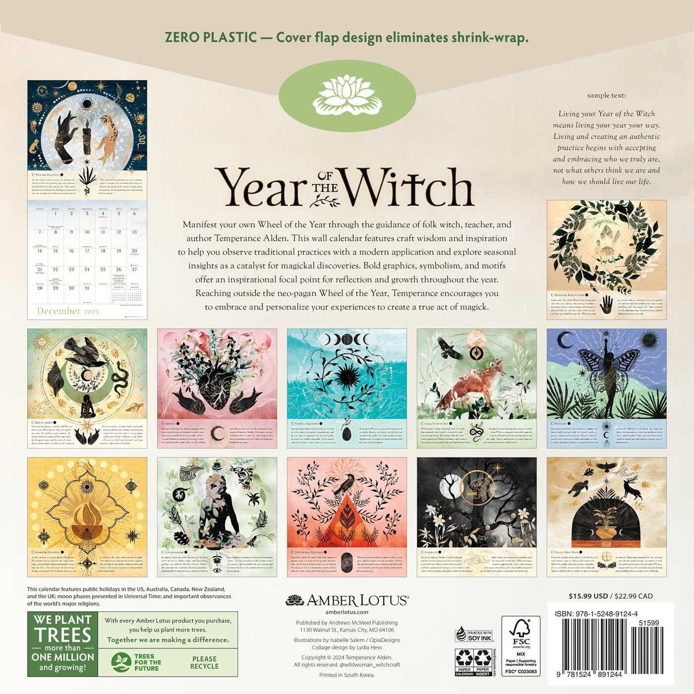Year Of The Witch Calendar 2025 with regard to Women Of Myth And Magic 2025 Calendar Printable