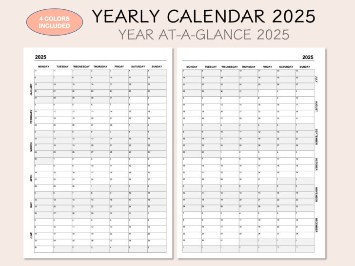 Vintage Maps Poster 2025 Calendar Printable