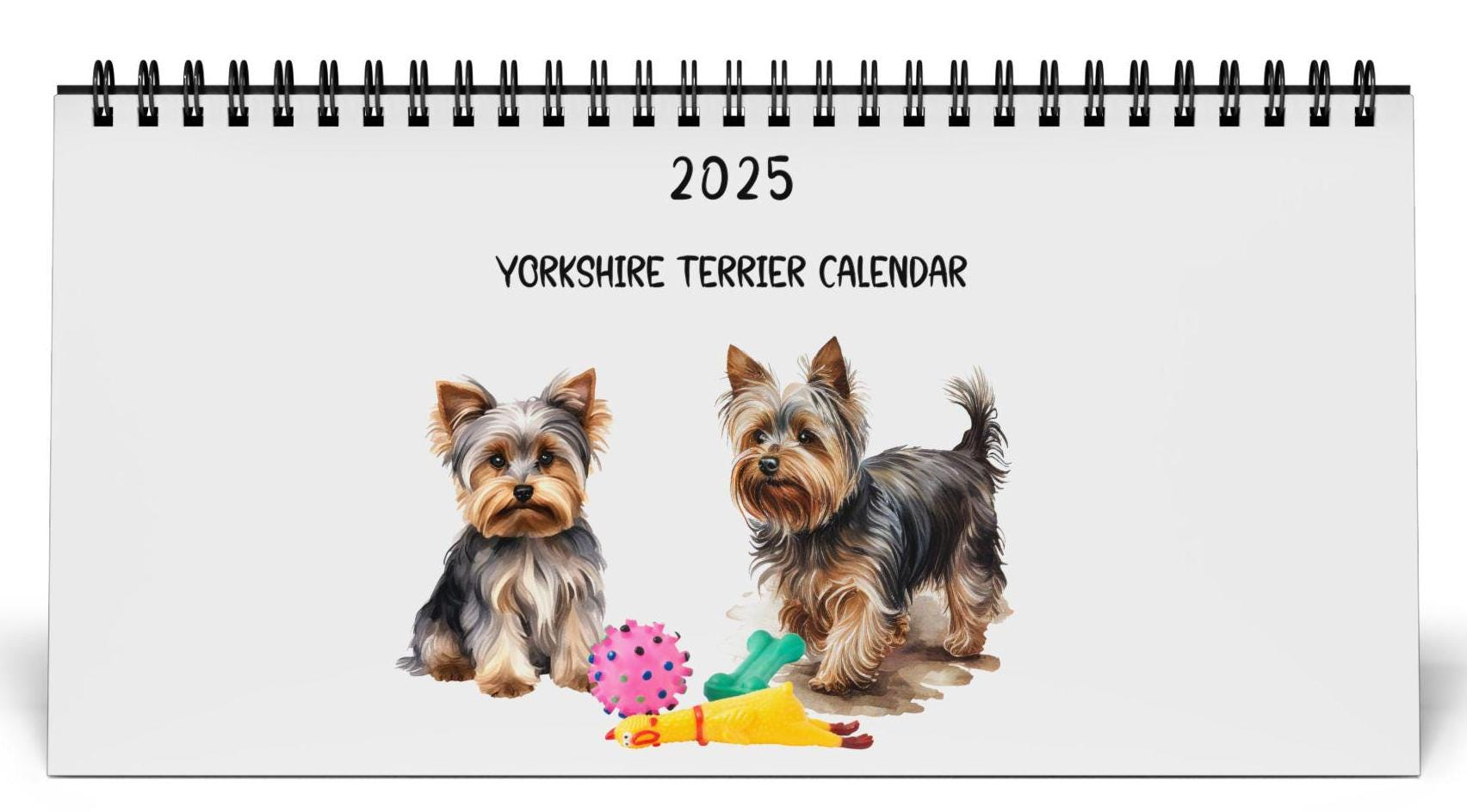 Yorkshire Terrier Calendar 2025, Dog Calendar, Yorkie Lover Gift for Just Yorkies 2025 Calendar Printable