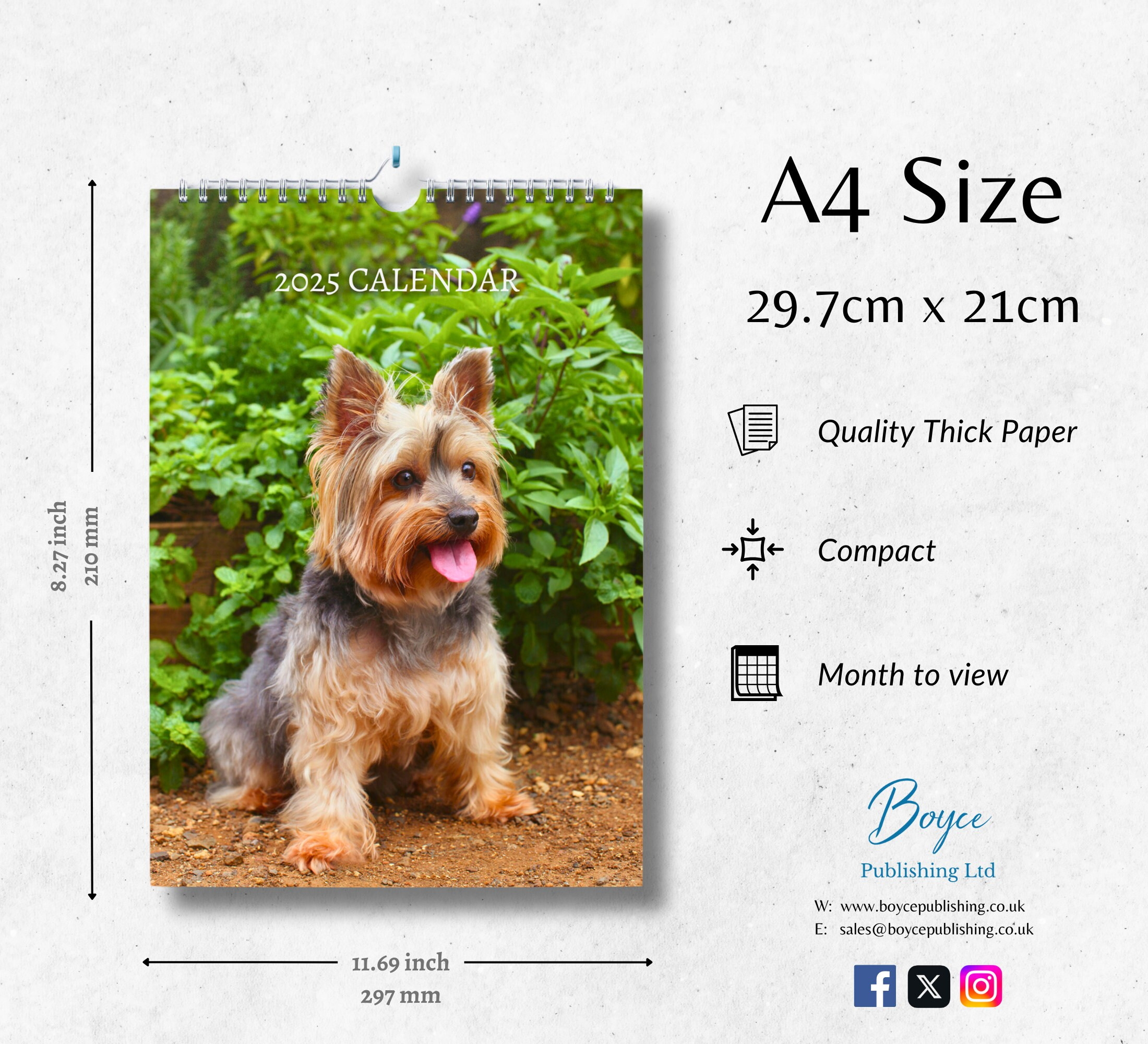 Yorkshire Terrier Kalender 2025: Monatlicher Wandkalender Mit pertaining to Just Yorkie Puppies 2025 Calendar Printable