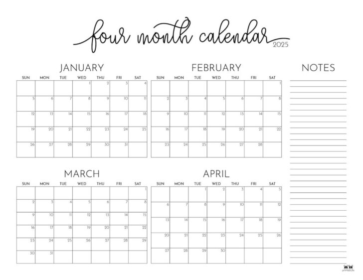 Printable Calendar 2025 January February March