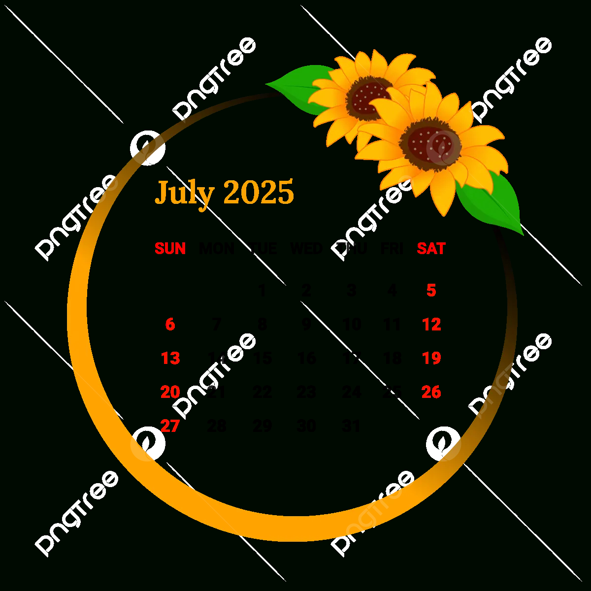 2025 July Month Calendar Vector, Monthly Calendar, Calendar, July pertaining to July Calendar 2025 Png