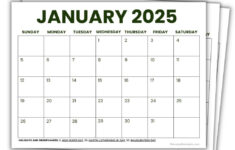 2025 Printable Calendars (56 Free Pdf Printables) inside Free 2025 Calendar Printable