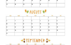 2025 Summer Calendars – 27 Free Printables | Printabulls inside July Aug Sept 2025 Calendar Printable