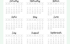 2025 Year At A Glance Calendars – 37 Cute And Free Pdfs intended for Cute Calendar 2025 Printable