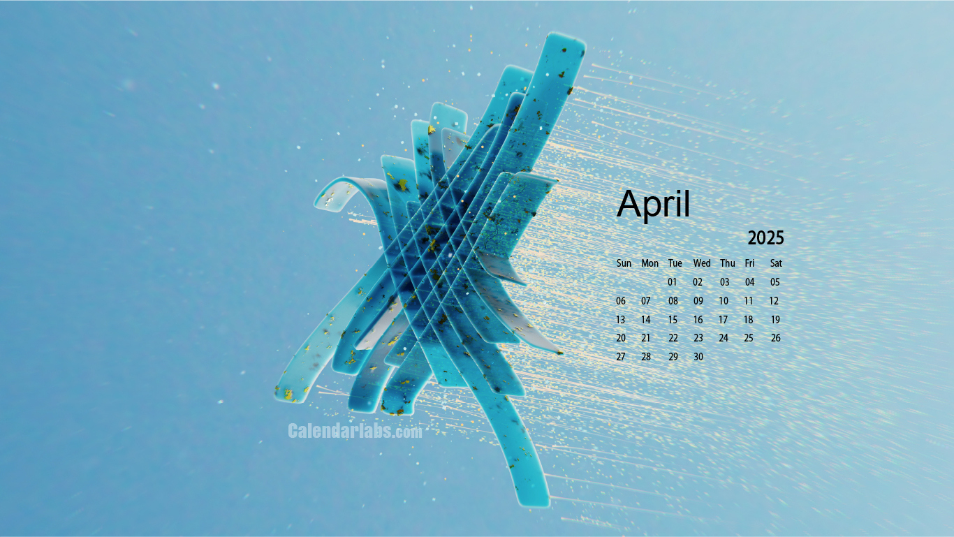 April 2025 Desktop Wallpaper Calendar - Calendarlabs pertaining to Calendar Labs 2025 Printable Calendar