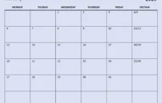 Blank Calendar Templates | Microsoft Create inside Free Printable Calendar 2025 Monthly Word