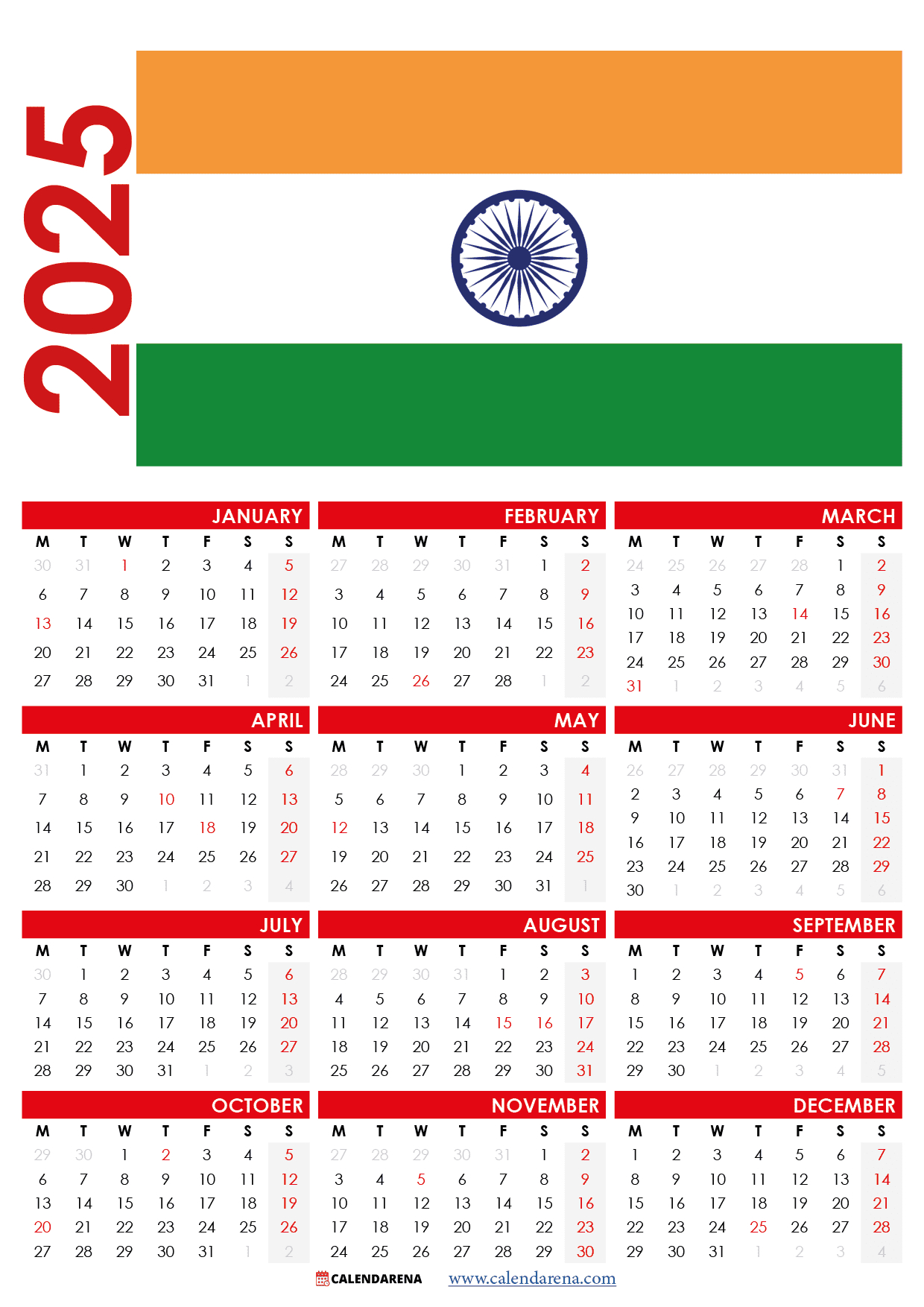 Calendar 2025 India: 7 Best Festival Dates You Need To Know inside Printable Calendar 2025 India with Holidays