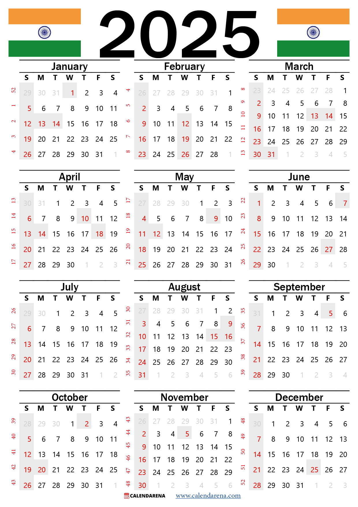 Calendar 2025 India: 7 Best Festival Dates You Need To Know regarding Printable Calendar 2025 India with Holidays