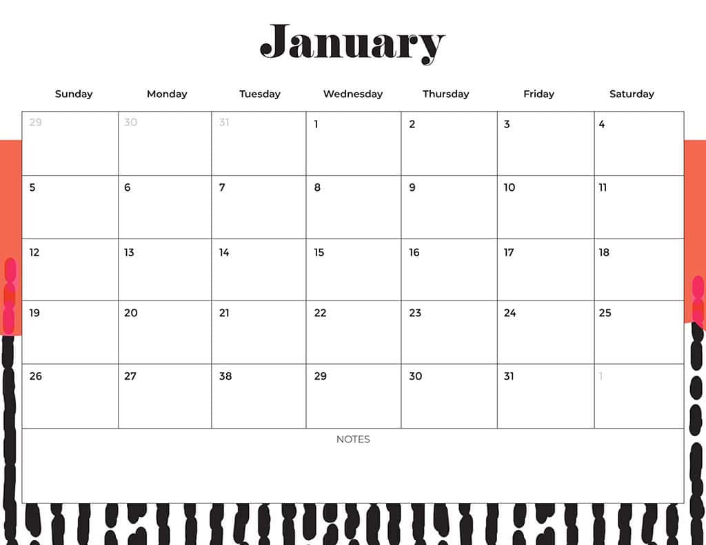 Free 2025 Calendars — 80 Beautiful &amp;amp; Printable Options For You! within Printable Calendar 2025 Starting Monday
