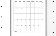 Free 2025 Monthly Calendar Pdf Printable With Lined Section – The with regard to Free Printable 2025 Monthly Calendar with Lines