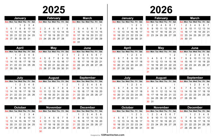 Printable Calendar 2025 2026