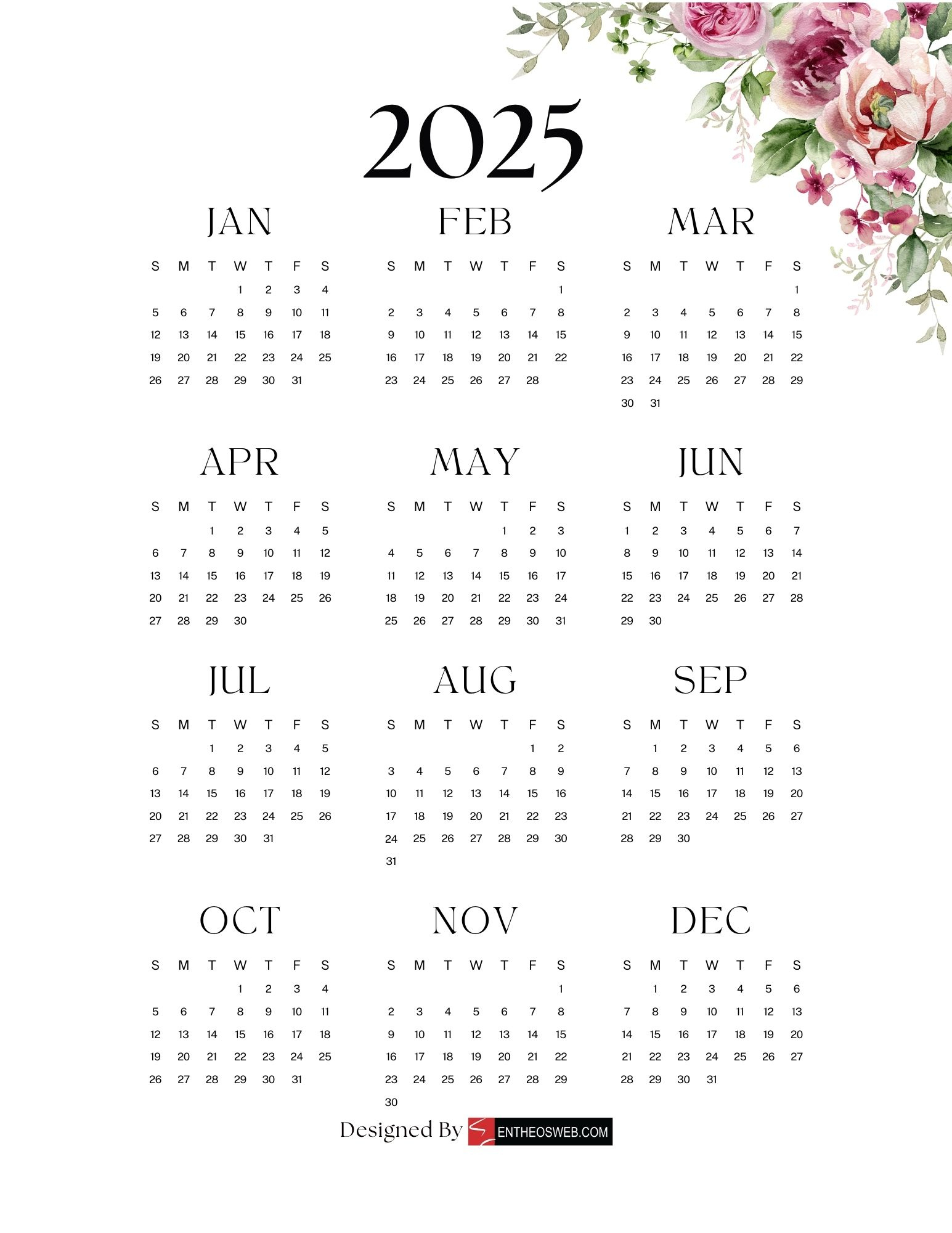 Free Printable 2025 Calendars #Free Printable 2025 Calendars with regard to Printable Calendar 2025 with Design