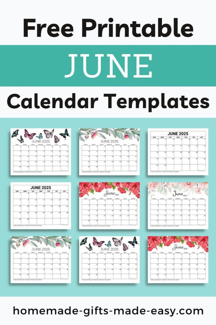 July 2025 Calendar Homemade Gifts Made Easy