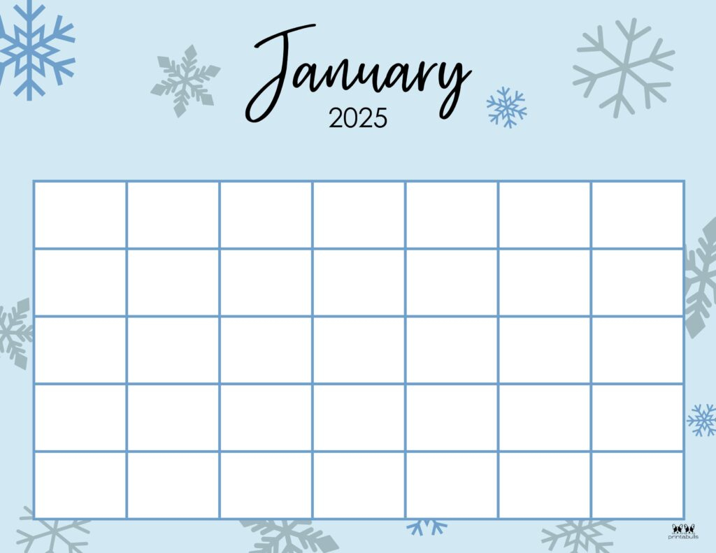 January 2025 Calendars - 107 Free Printables | Printabulls with regard to Printable Calendar 2025 Decorative